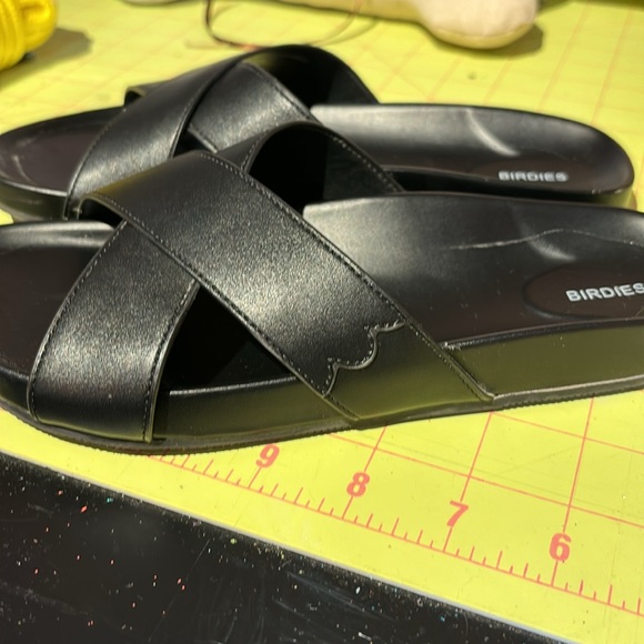 Black leather birdie sandals - Picture 2 of 6
